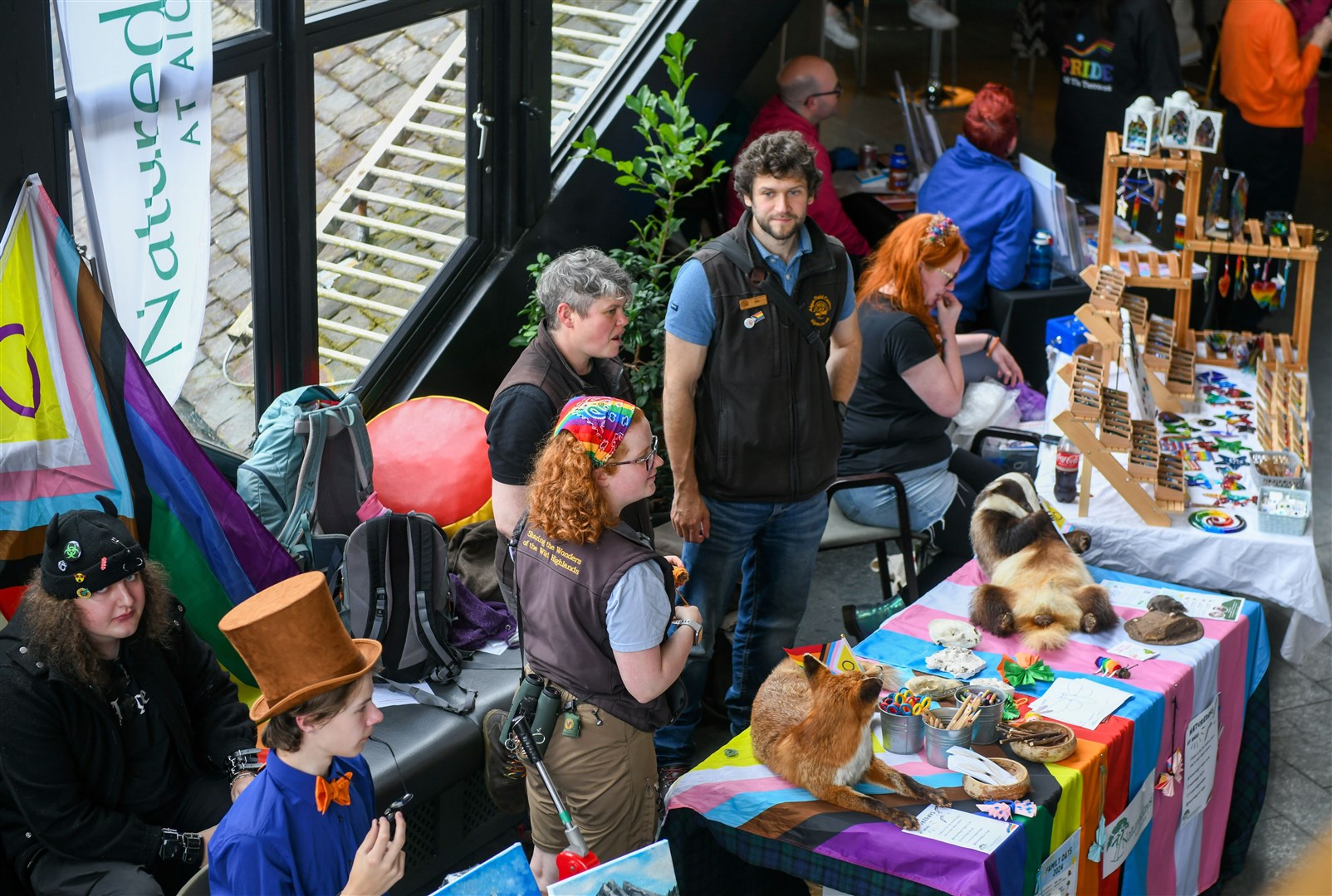 The stalls were in place at Eden Court between 1pm and 4pm. Picture: James Mackenzie