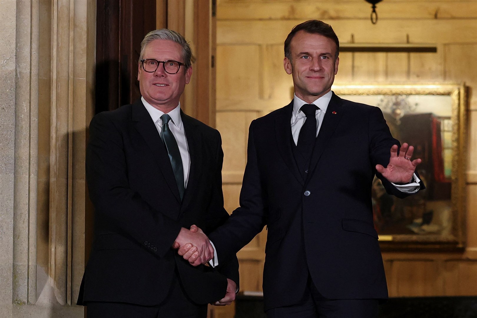 Sir Keir with French President Emmanuel Macron (Toby Melville/PA)