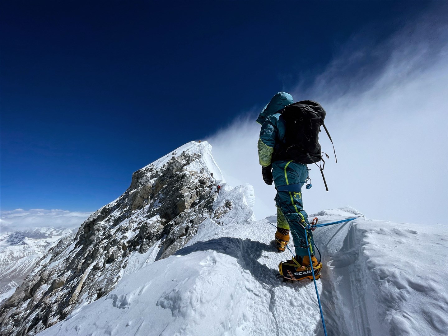 Top of the world at last: Kirsty Mack makes the dream come true