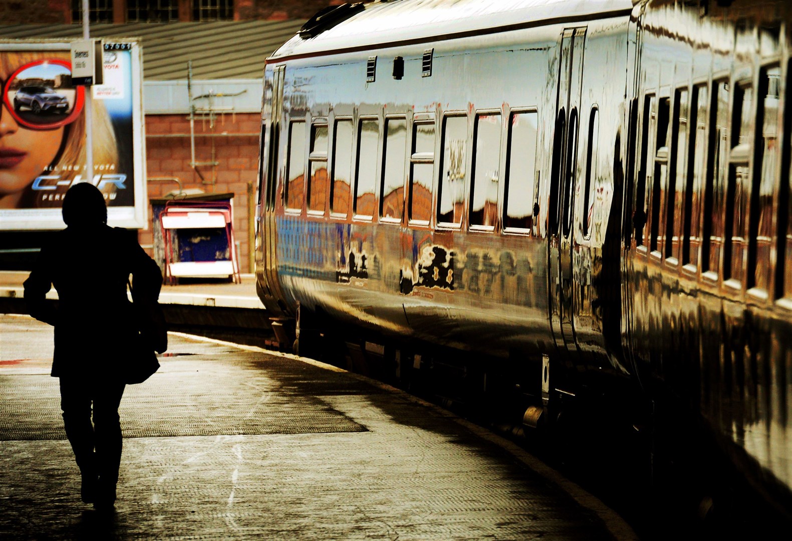 A ScotRail train on the Far North Line at Inverness Railway Station. Picture: Gary Anthony.