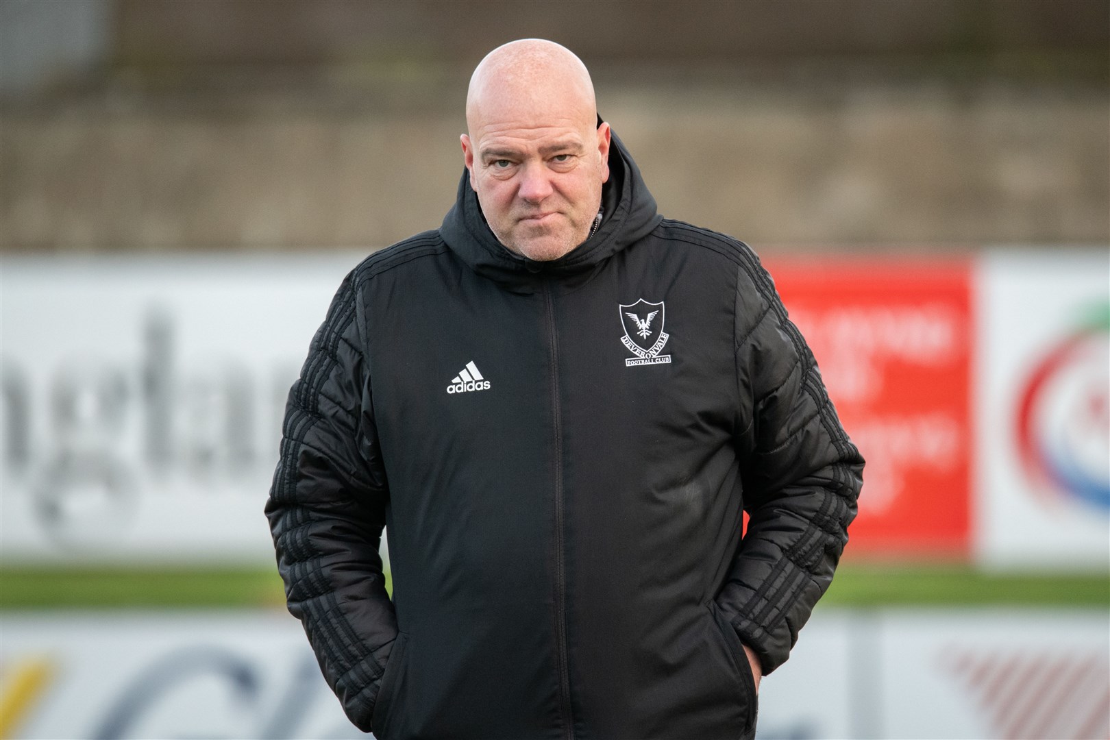 Deveronvale manager Craig Stewart. ..Forres Mechanics FC (0) vs Deveronvale FC (2) - Highland Football League 23/24 - Mosset Park, Forres 13/01/2024...Picture: Daniel Forsyth..