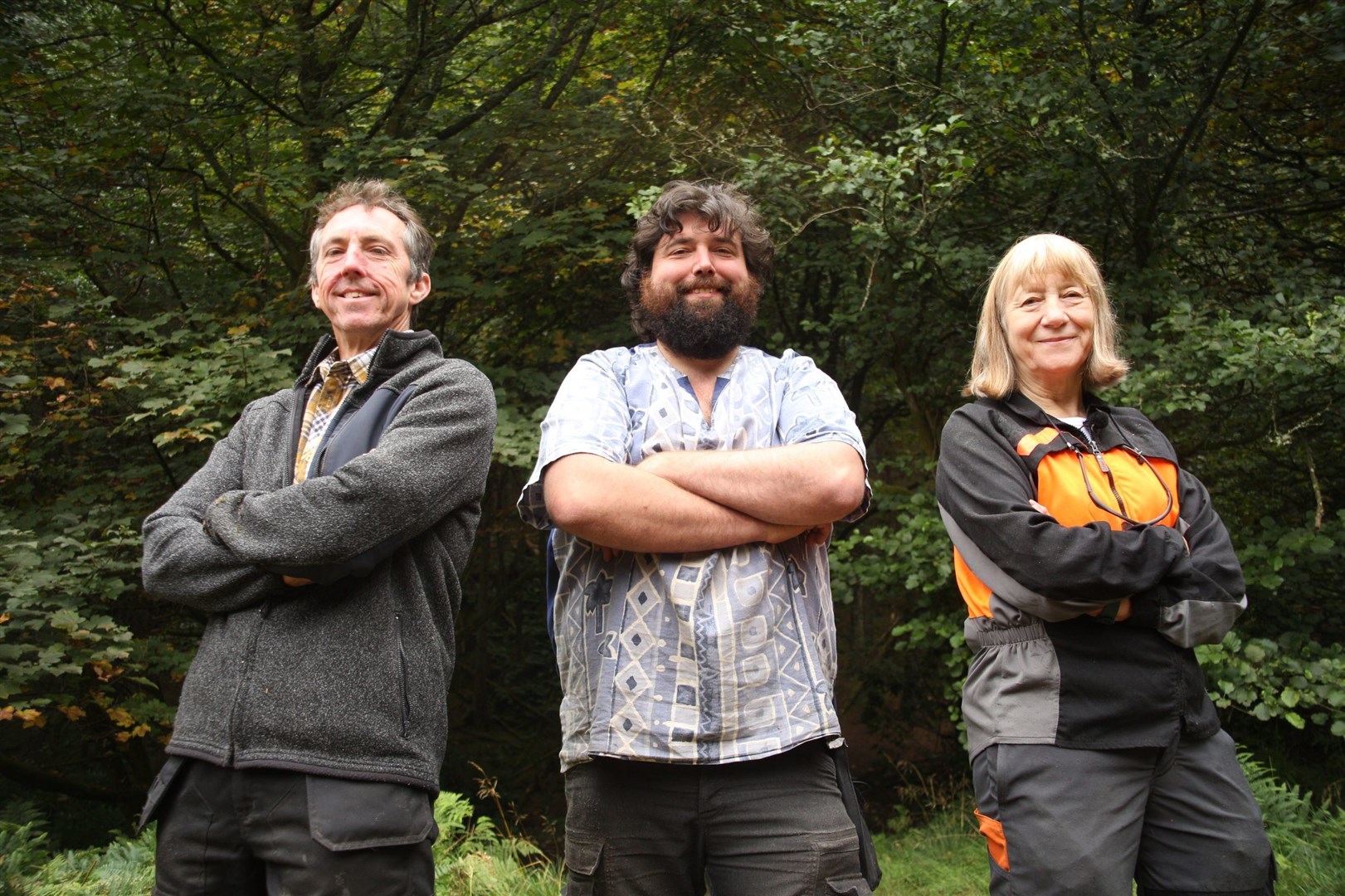 Alice Buttress (on the right) with team mates from Loggerheads (Picture: BBC Scotland/Mighty Scotland Productions)
