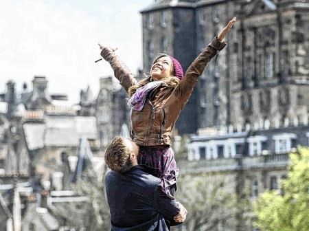 George MacKay as Davy and Antonia Thomas as Yvonne in Sunshine On Leith. Picture: DNA Films