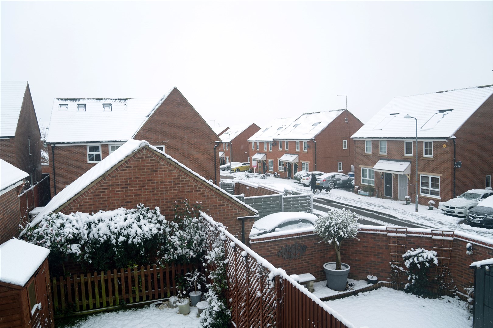 Northamptonshire was one of the many counties in England to wake up to snow on Thursday (Joe Giddens/PA)