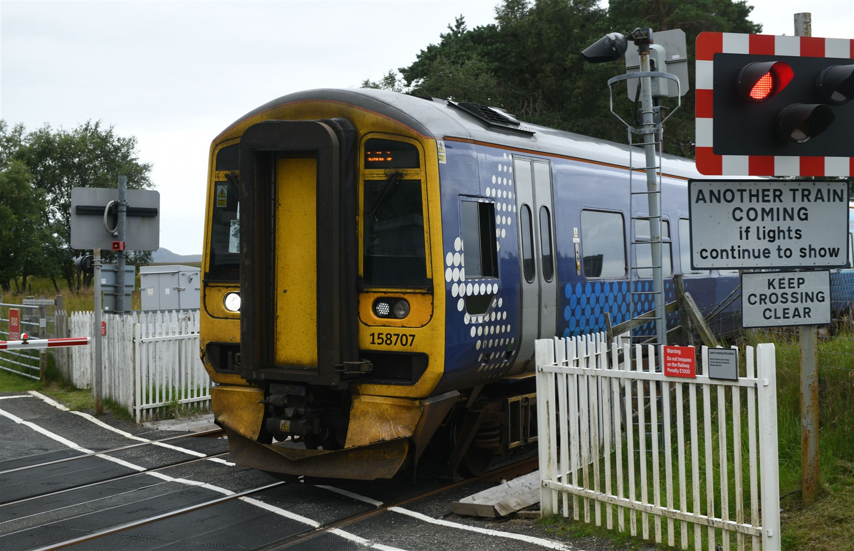 A ScotRail train on the Far North Line. Picture: James Mackenzie.