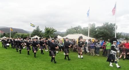 On the march: the local games season kicked off at Newtonmore and is now on the move to Nethy Bridge