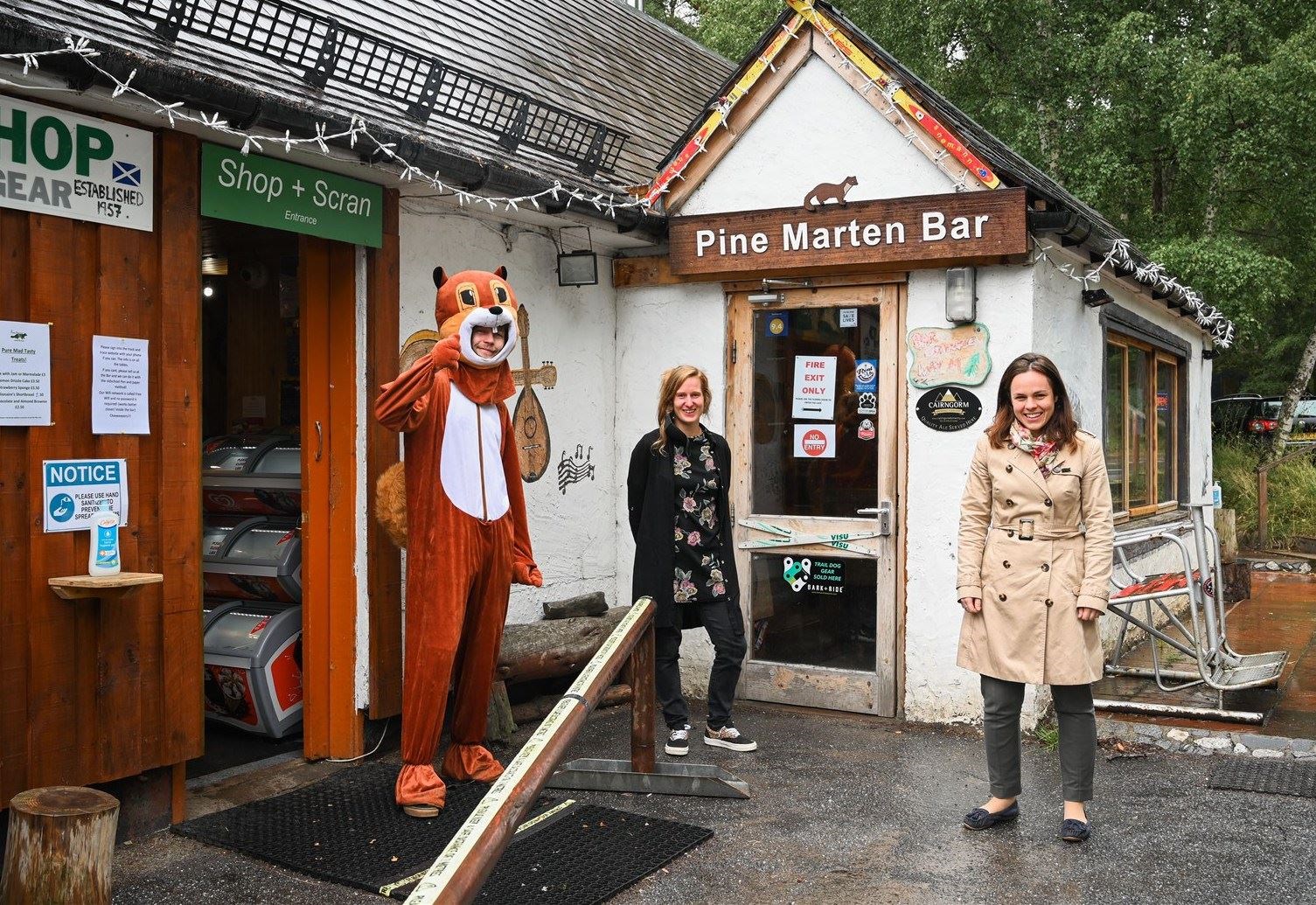 Scott Fleming and his then partner Katie Jachacy welcomed Kate Forbes MSP to their cherished premises in Glenmore.