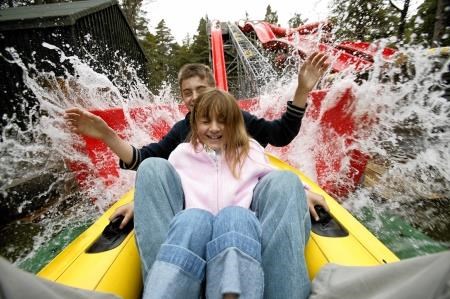 Fun on the Landmark watercoaster