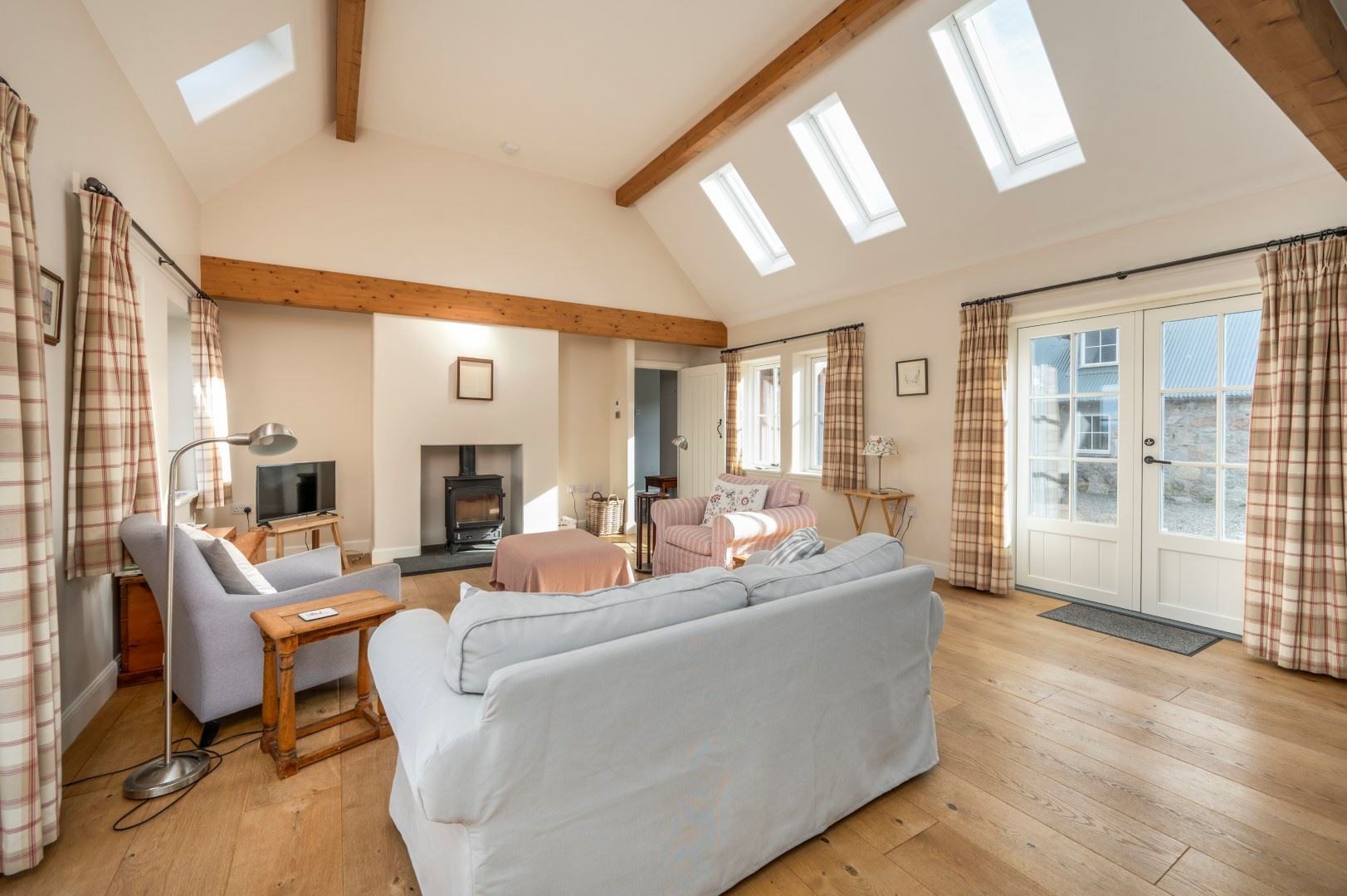 The sitting room is a lovely place to unwind.