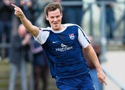 County ace Andy Barrowman opened the scoring in Sunday's Alba Challenge Cup final.