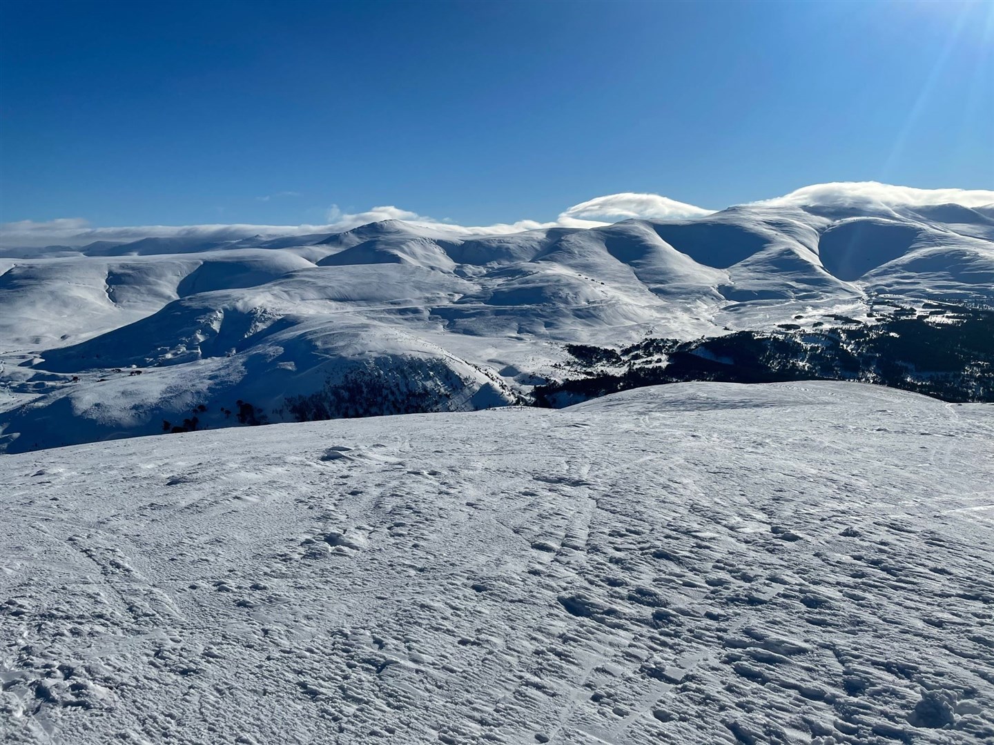 The Cairngorms can be stunning in winter but weather conditions can change very quickly.