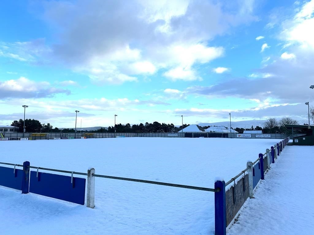 Seafield Park in Grantown-on-spey is snowbound. Photo: Clive Wolstenholme