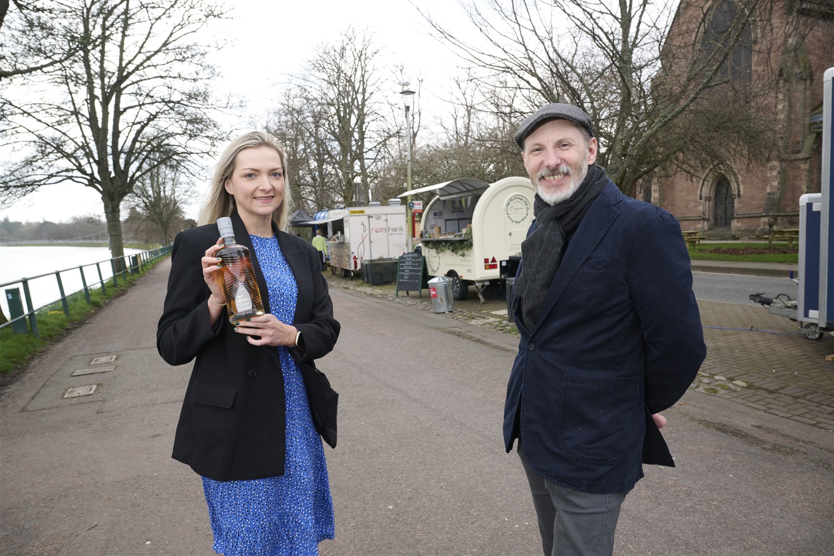 Previous award winners Julia Mackillop, senior brand manager of Cù Bòcan Single Malt and Douglas Hardie, co-owner of Bad Girl Bakery and director of Highland Food & Drink Trail. Picture: Ewan Wetherspoon