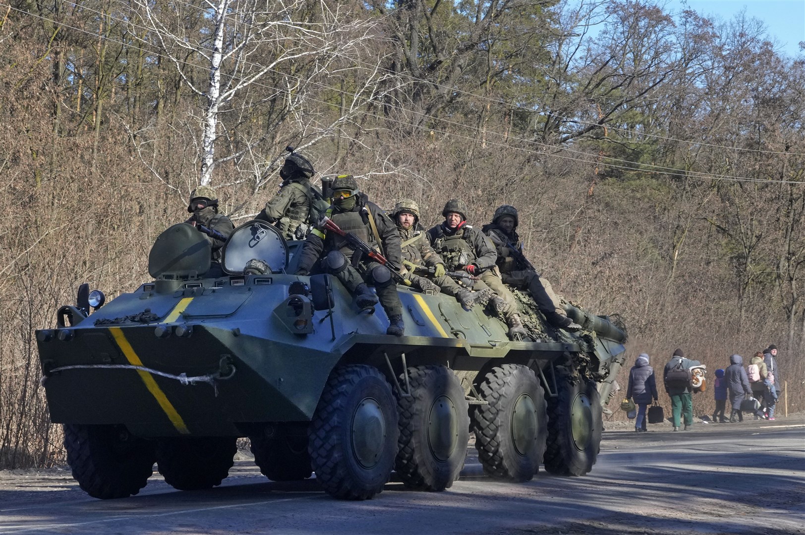 Ukrainian forces made huge gains on Monday (Efrem Lukatsky/AP)