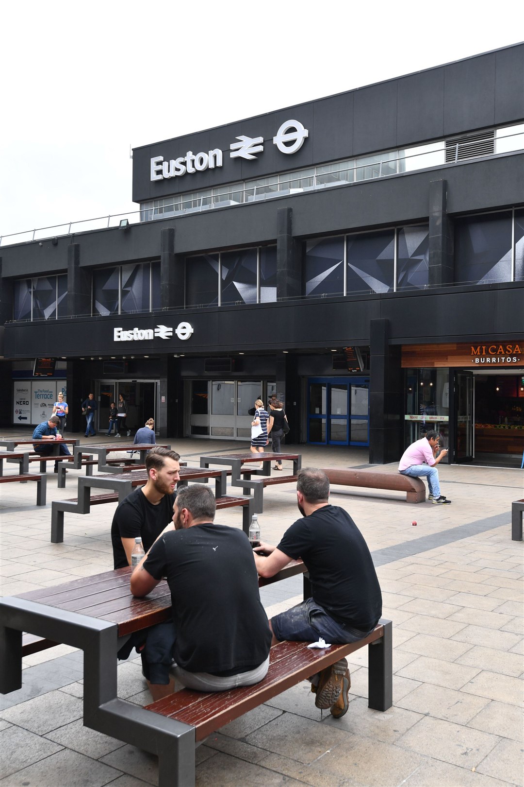 Action is taking place at a number of stations including Euston (John Stillwell/PA)