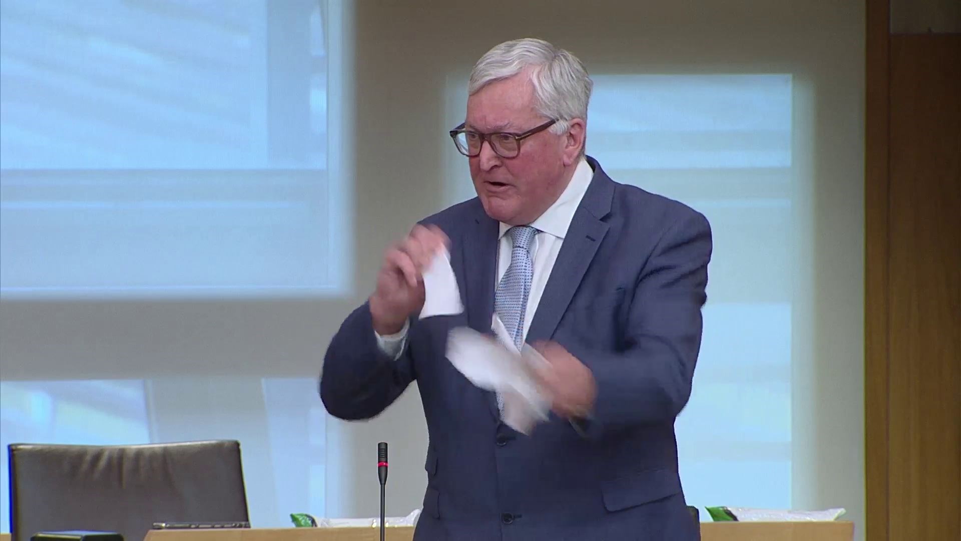 Fergus Ewing literally tears HPMAs consultation paper to pieces in Holyrood debate on the controversial proposals.