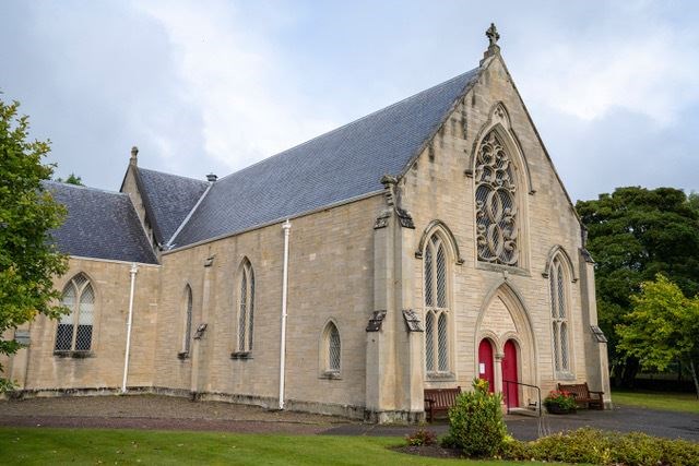 The south-west facing roof of Inverallan Church was at the heart of the dispute. Picture: Keith Ringland.