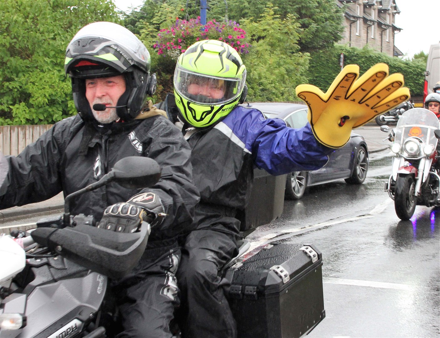 'We're not waving goodbye!'