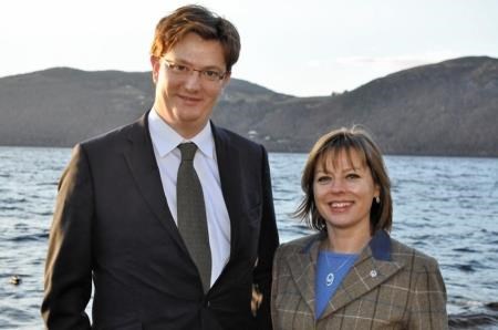 Mrs Kate Stephen with local MP Danny Alexander