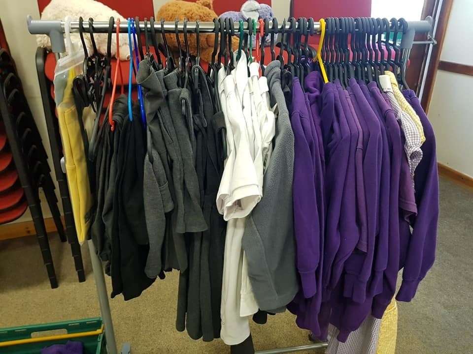 Primary uniforms ready to go back to school