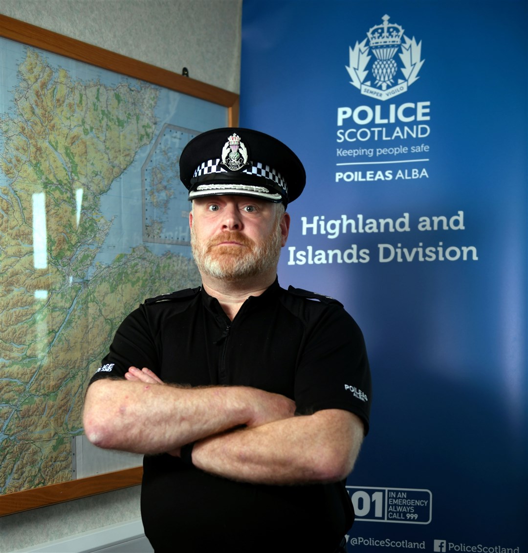 Rob Shepherd, Police Chief Superintendent for the Highland and Islands Division. Picture: James Mackenzie.