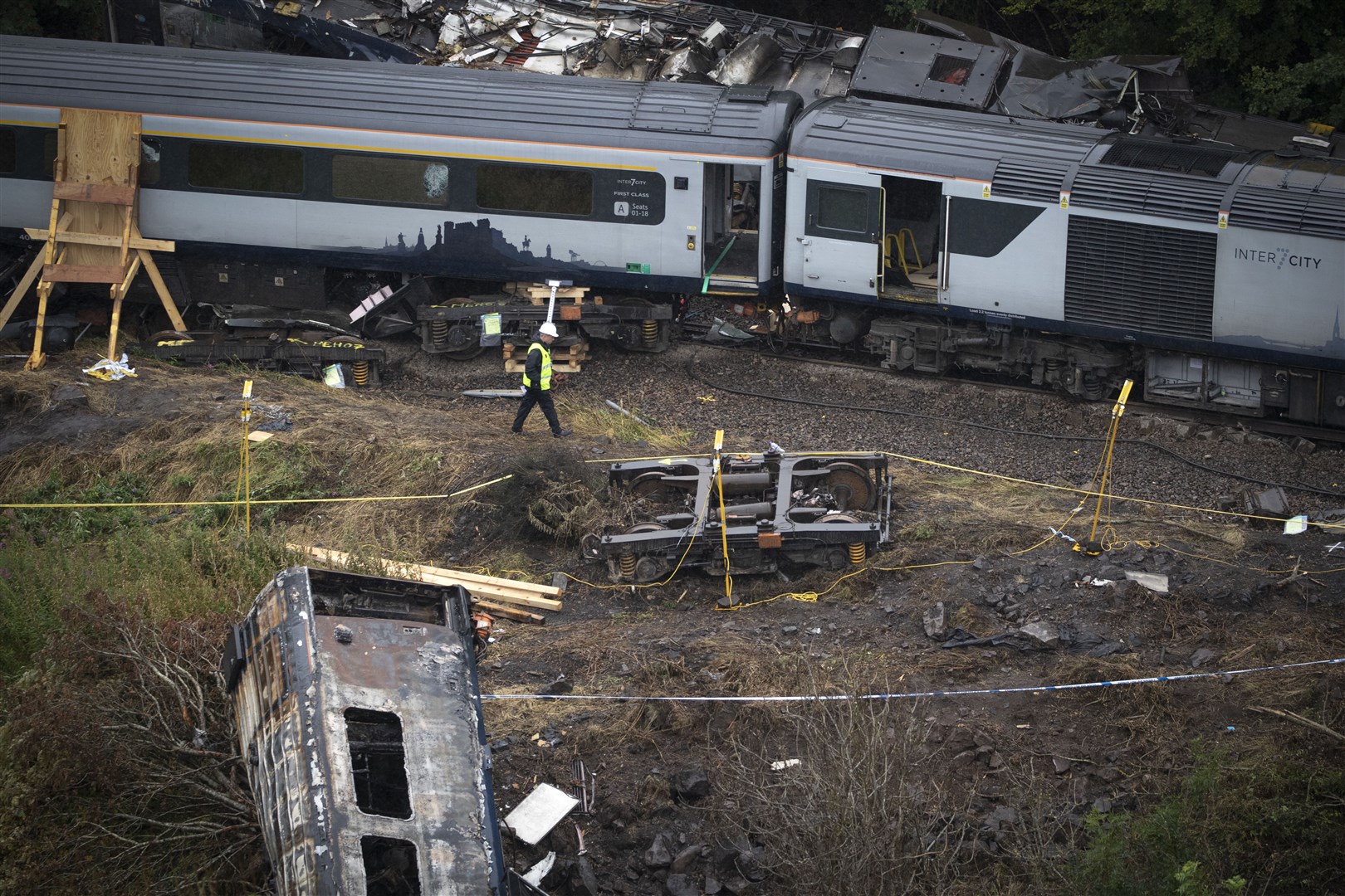 Six people were injured in the incident (Jane Barlow/PA)