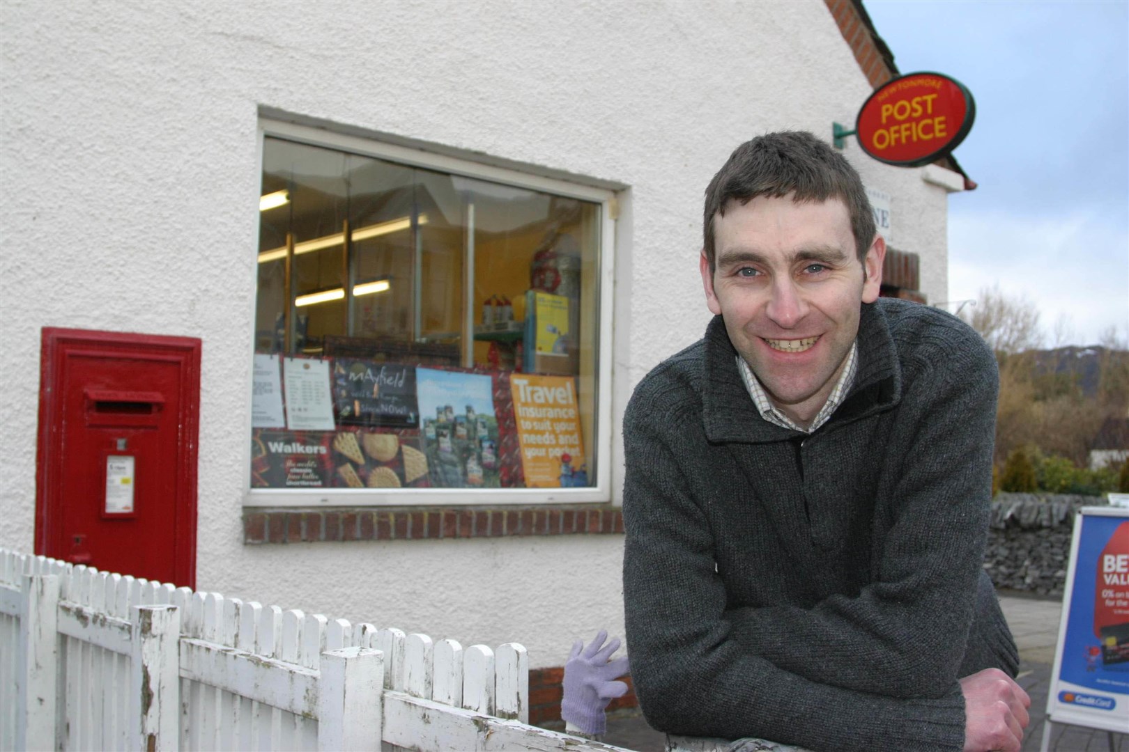 Graeme Irvine outside of the Post Office last year.