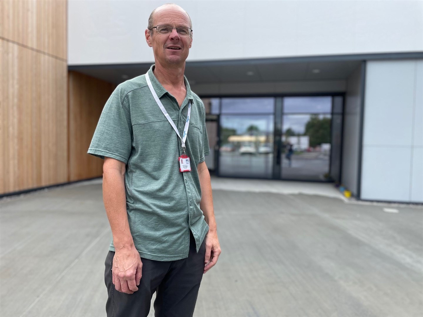 NHS project director Kenny Rodgers outside of the Badenoch and Strathspey Community Hospital in Aviemore.