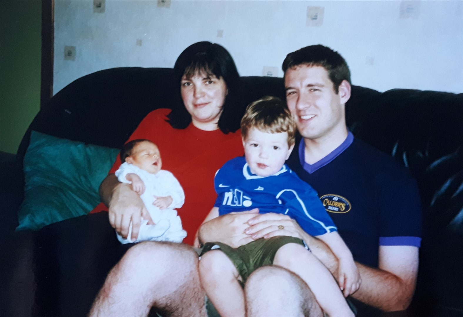 Alistair Wilson and his family.