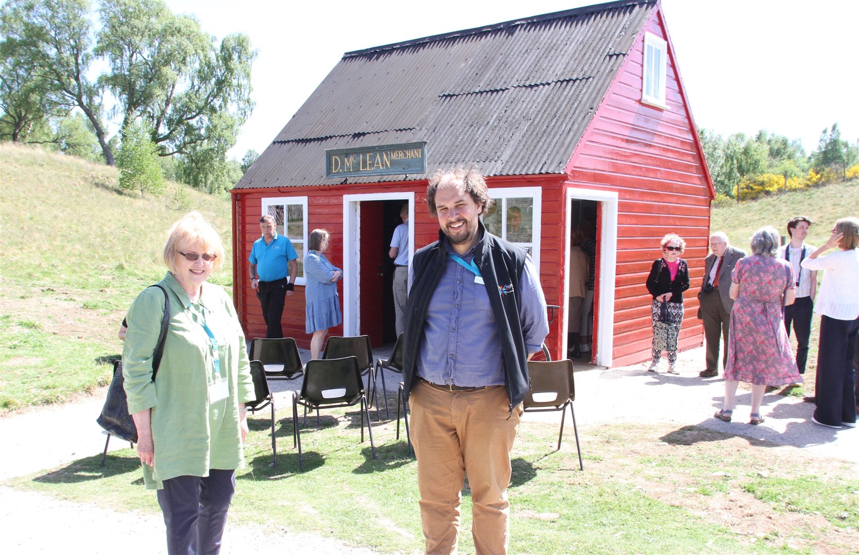 Highland Folk Park volunteer Chris Winter (left) and Buildings Curator Alex Gibbons. (Frances Porter)