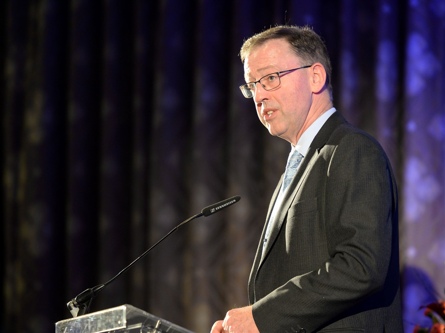 Stewart Nicol, Chief Executive of Inverness Chamber of Commerce, at the Highland Business Awards 2019. Picture: James MacKenzie.