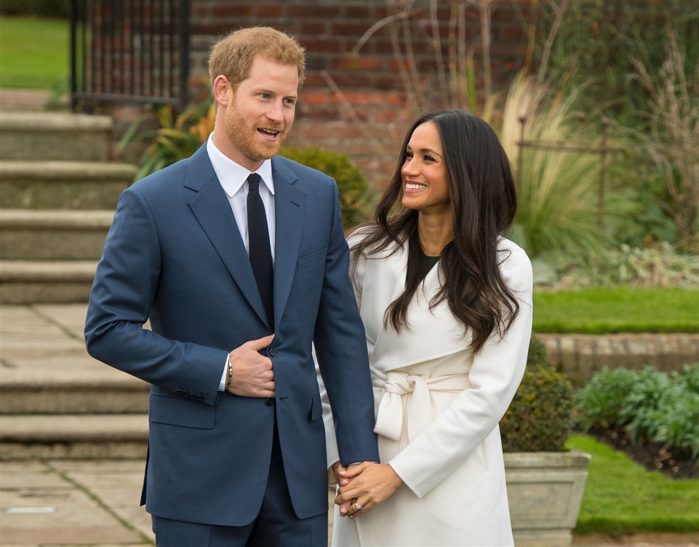 The Duke and Duchess of Sussex announced their engagement in 2017 (PA)