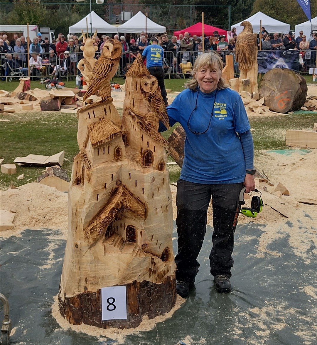 Local star: Alice Buttress and one of her masterpieces