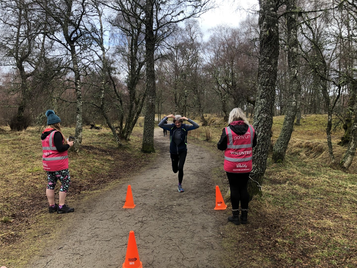 TON UP: Alice Bailey completes her 100th Parkrun this morning