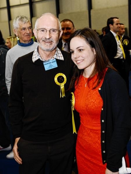 New MSP Kate Forbes with former Badenoch MSP Dave Thomspon
