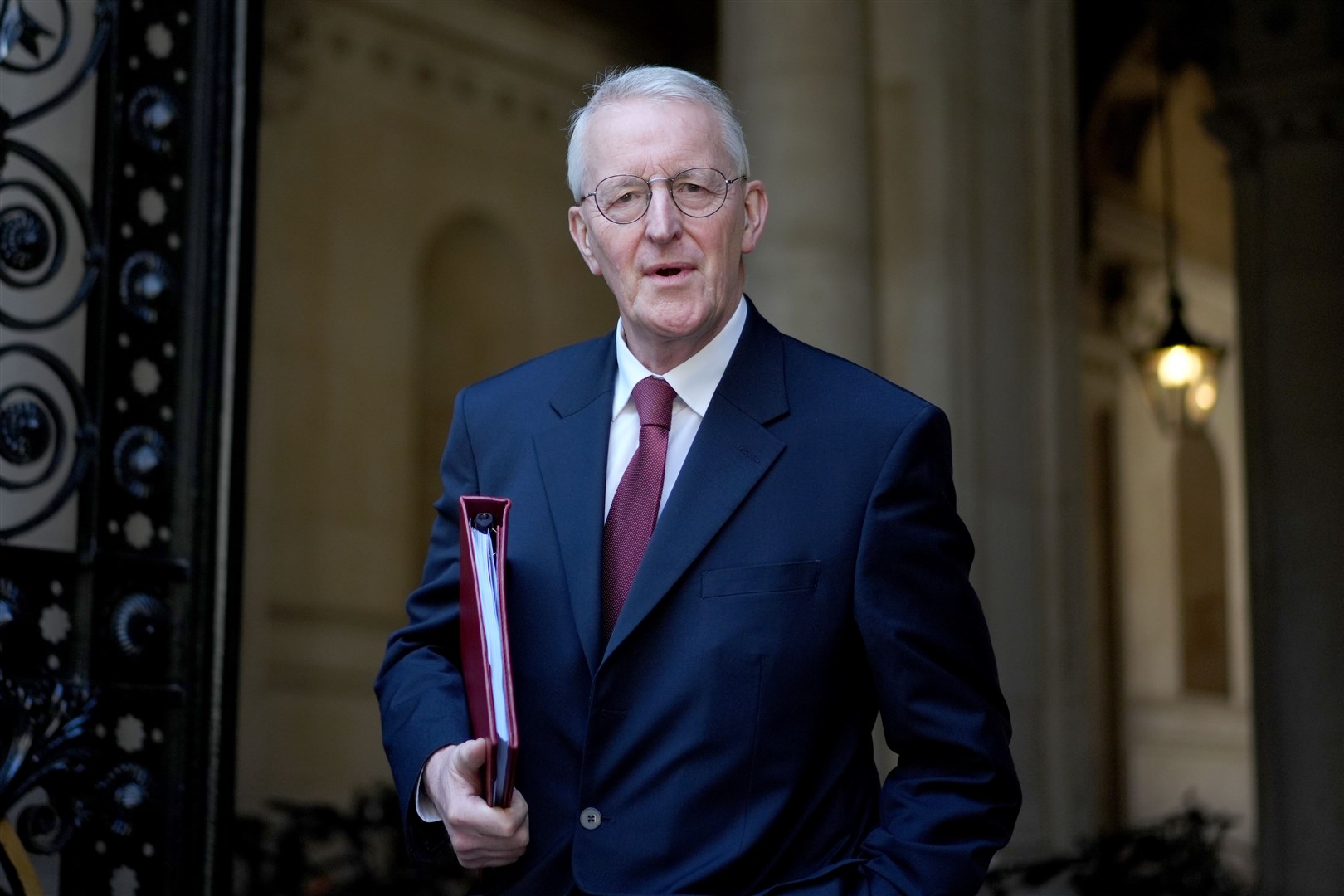 Northern Ireland Secretary Hilary Benn had said Gordon Lyons should reconsider his words after the social media post (Ben Whitley/PA)