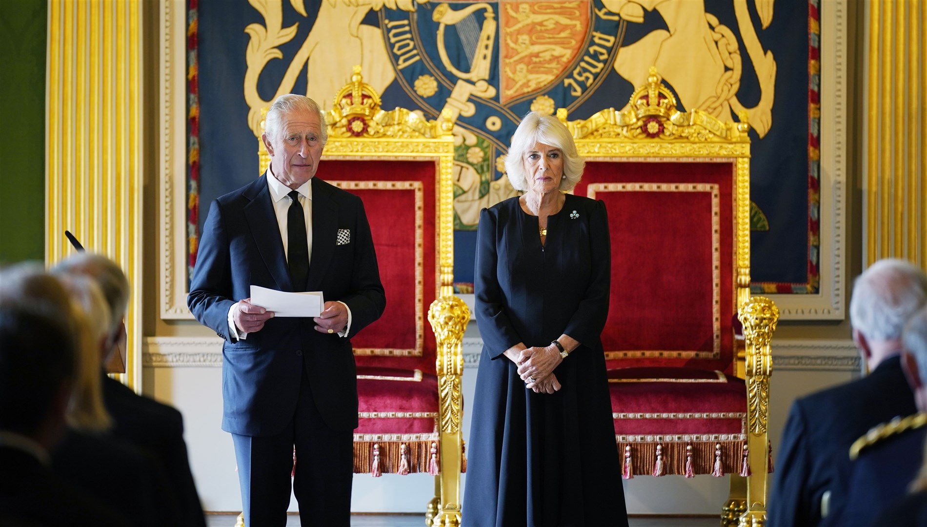 King Charles III and the Queen Consort (Niall Carson/PA)