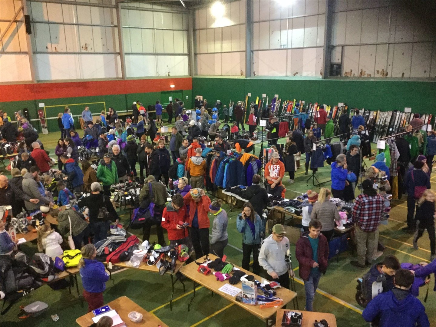 The annual sale is always very well-attended with snowsports enthusiasts looking to bag bargains.