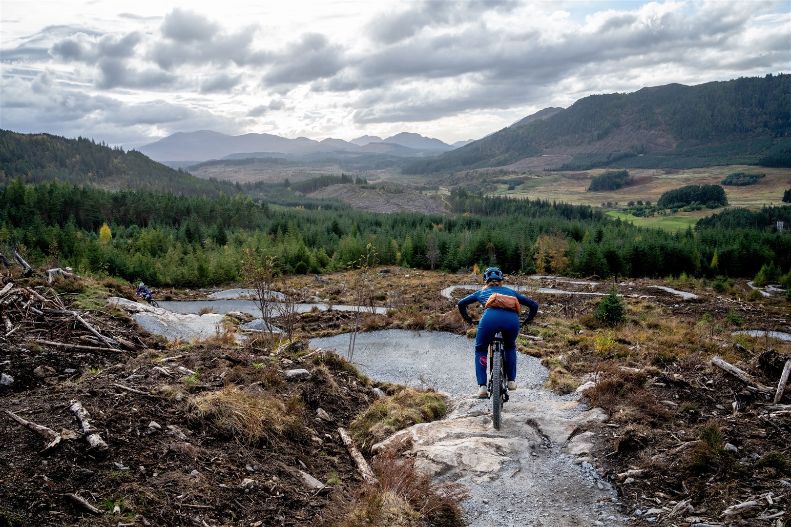The scheme is available at the car park at the Wolftrax trails at Strathmashie by Laggan.