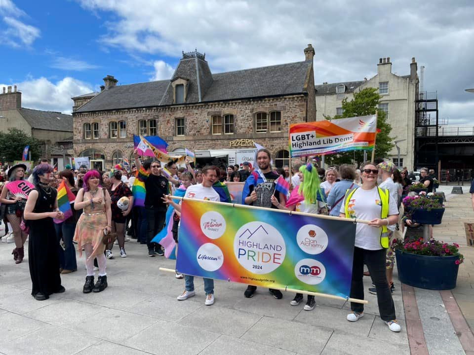 The march arriving in Falcon Square, by Simon Allison.