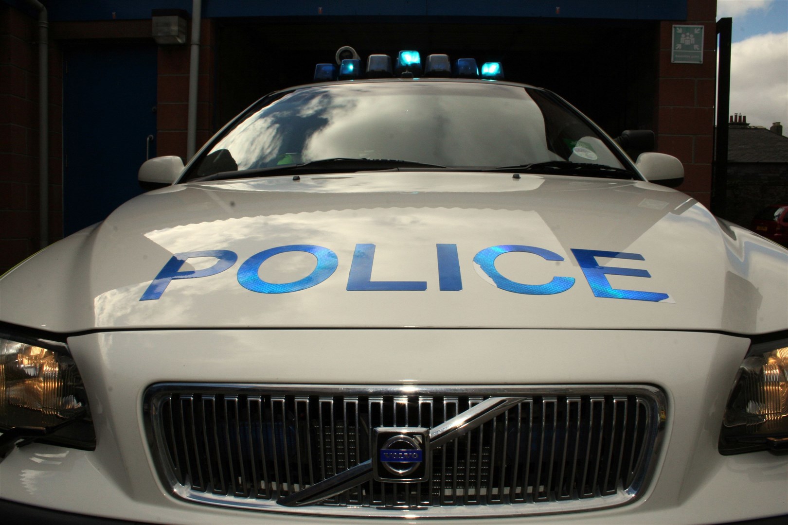 Police officers stopped the car in Inverness yesterday.