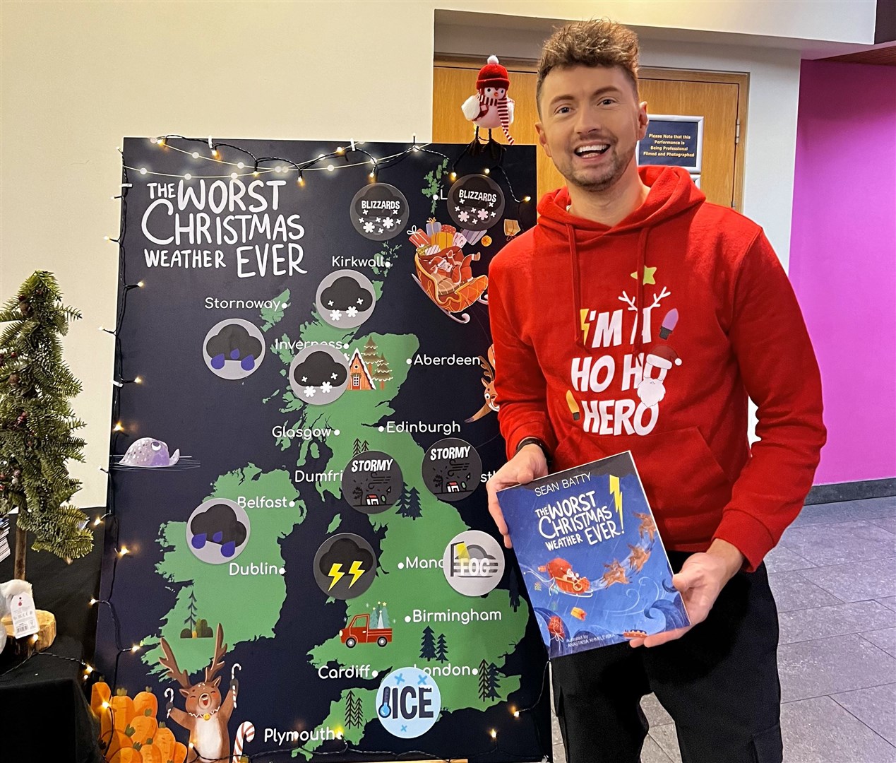 STV weatherman Sean Batty has launched his new book, The Worst Christmas Weather Ever.