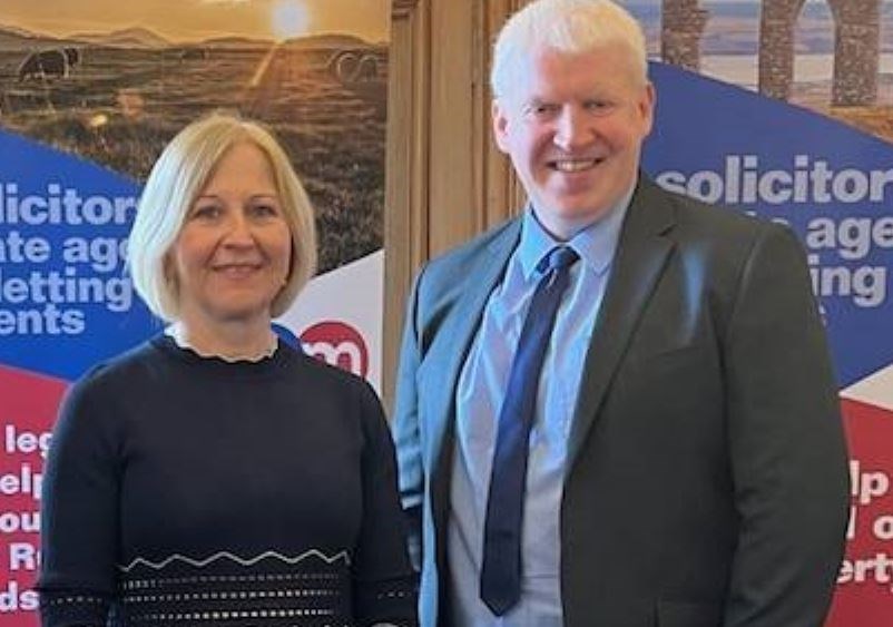 Managing director Peter Mason and chief executive Alison Martin at Macleod & MacCallum, sponsor of the Highland Heroes brave child award 2025.