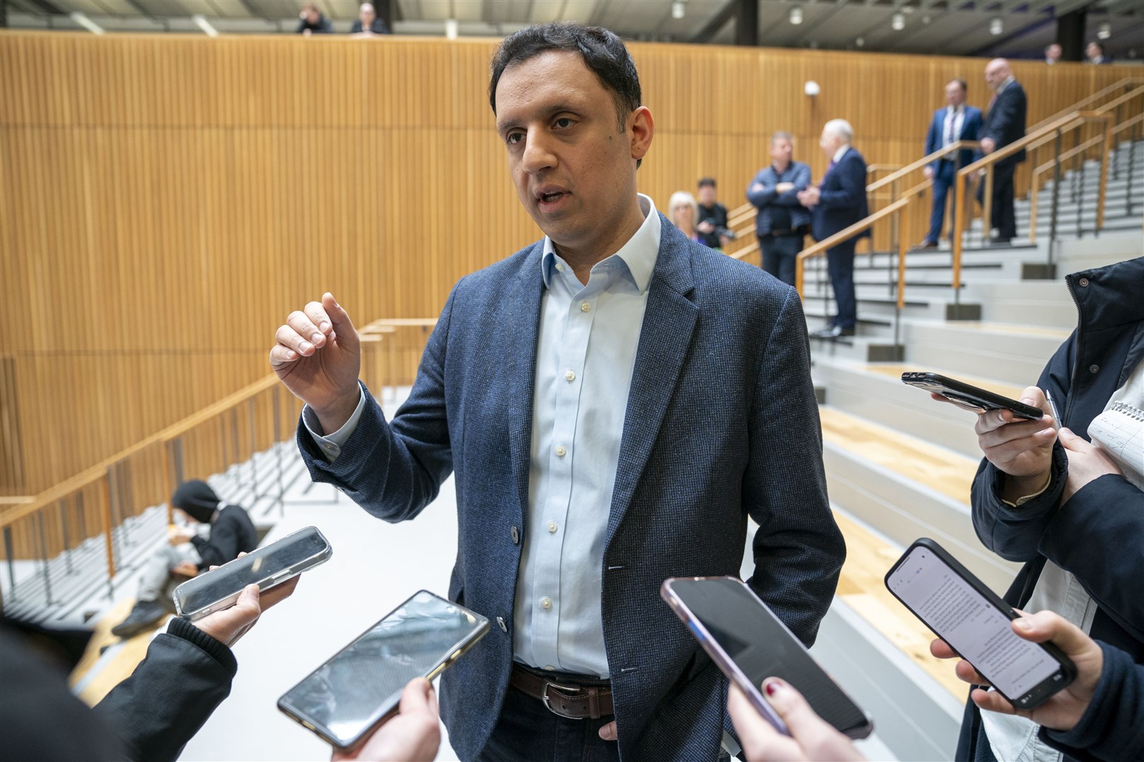 Scottish Labour leader Anas Sarwar said John Swinney would rather ‘talk up’ Reform than deal with the issues facing his government (Jane Barlow/PA)