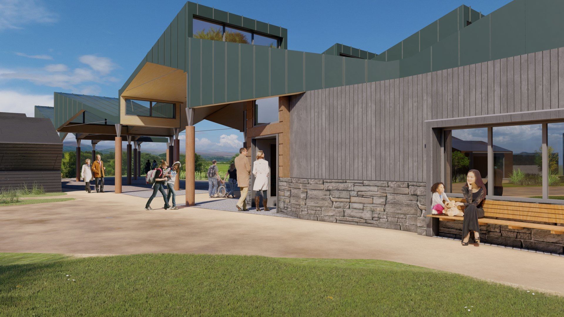 The proposed Discovery Hub at the wildlife park.