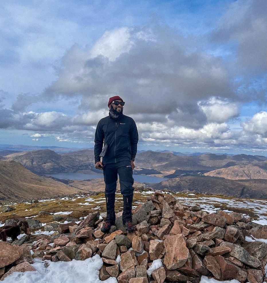 David is believed to be the first black man to complete all the Munros.