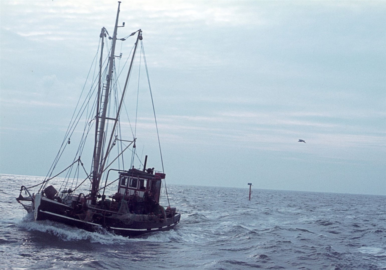 A vintage trawler.