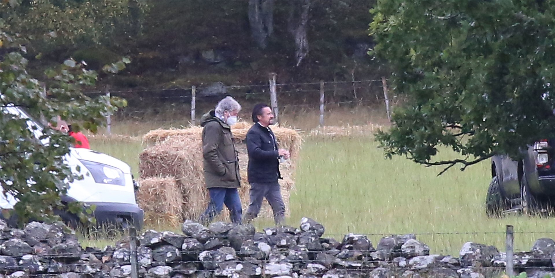 James May and Richard Hammond filming the Grand Tour for Amazon Prime Video at Glentruim this week (photo Peter Jolly).