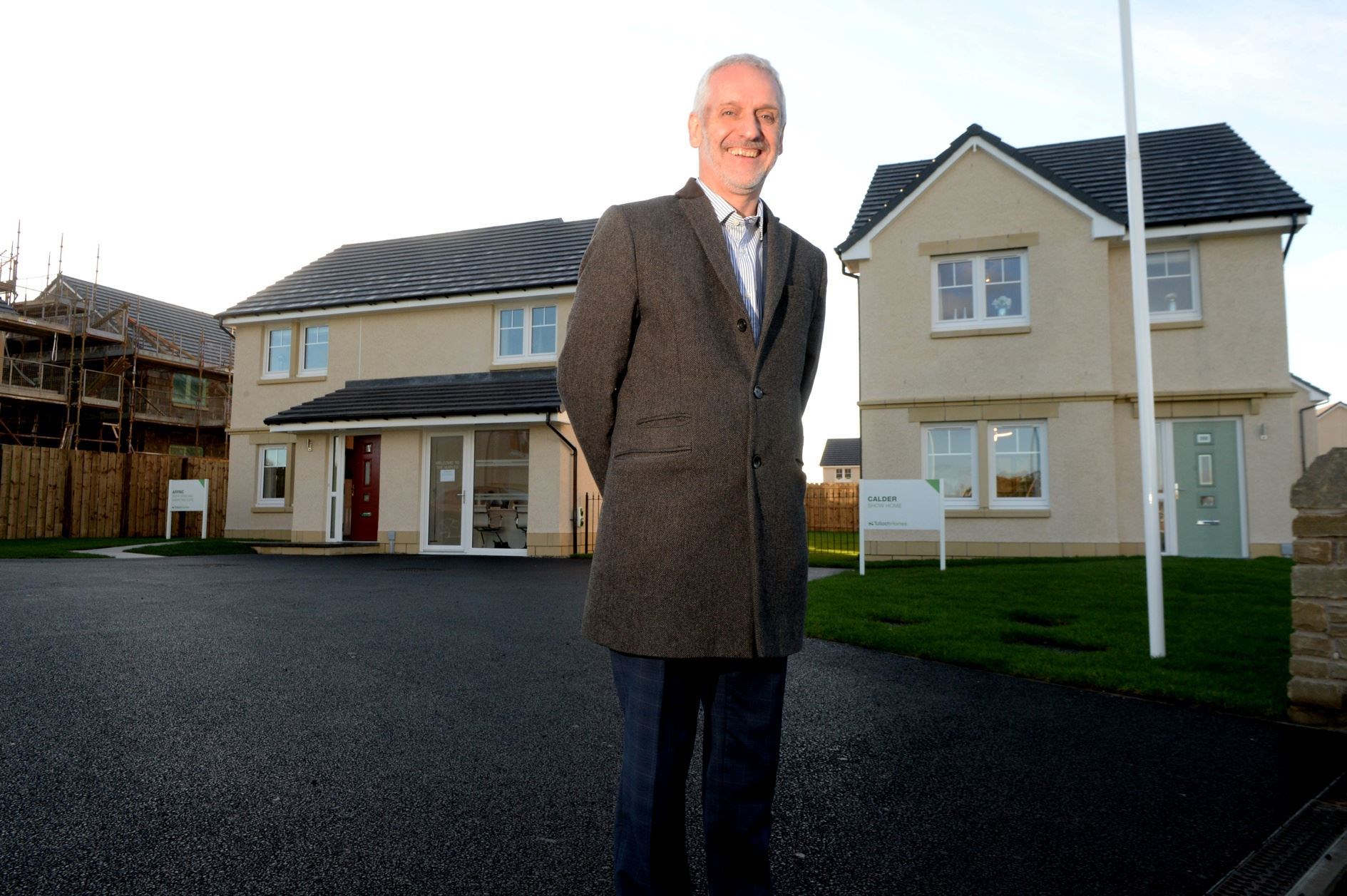 Tulloch Homes Managing Director Sandy Grant at the Maples site. Picture: James Mackenzie