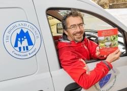 Mr Duncan Macdonald with the new walks guide